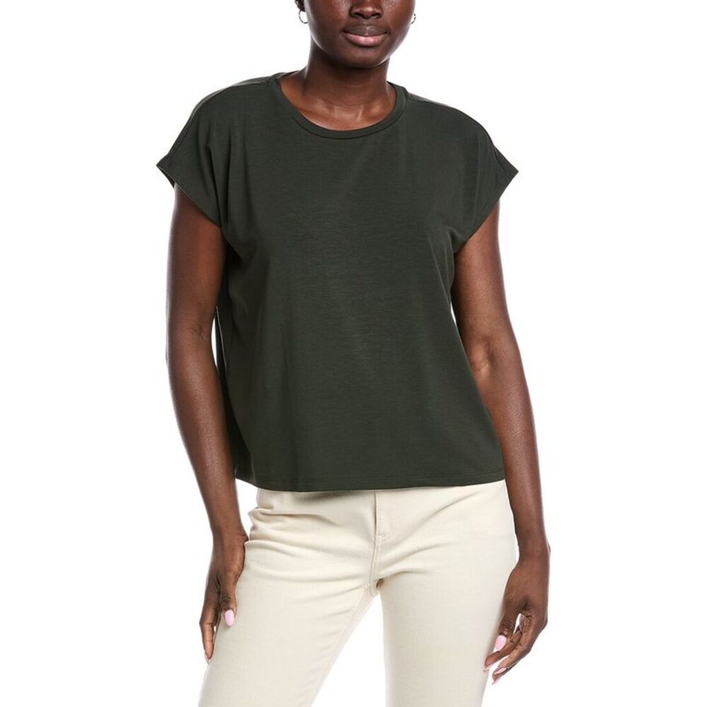 Eileen Fisher Womens  Boxy Top, Green